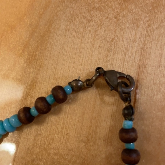 Silver Turquoise Necklace Set plus a Beaded Necklace earring set turquoise blue - Picture 10 of 15